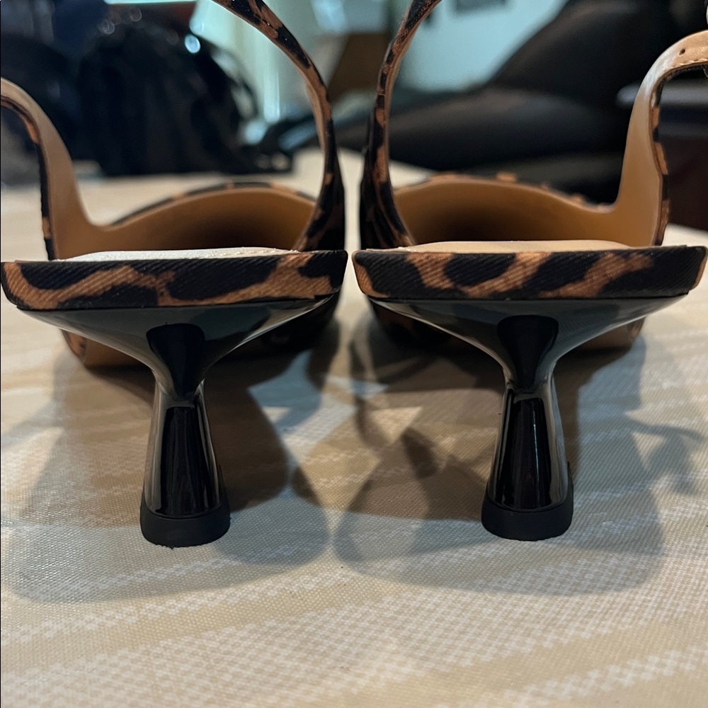 Franco Sarto Jaden Leopard Print Kitten Heels size 11 women’s - Picture 7 of 10